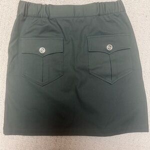 Maje Olive Skirt with Button Accents